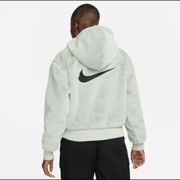 Nike Sportswear Nike Faux Fur Jacket Men Nike Sportswear Swoosh